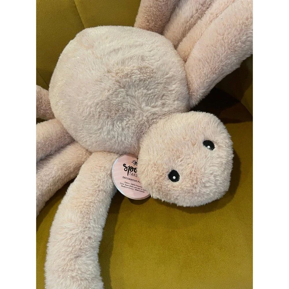 Summerween Jumbo Plush Spider Decorative Pillow